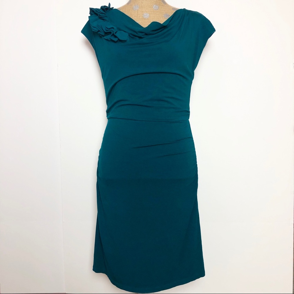 The Limited Teal Scoop-neck Dress Size S